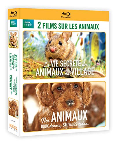Coffret animaux 2 films : la vie secrète des animaux du village ; nos animaux, doux dehors, sauvages dedans [Blu-ray] [FR Import] von Koba