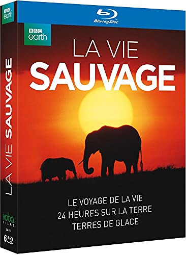 Coffret la vie sauvage 3 films : le voyage de la vie ; 24 heures sur la terre ; terres de glace [Blu-ray] [FR Import] von Koba