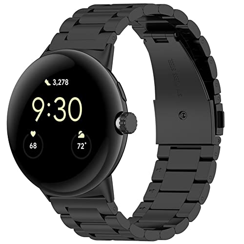 Kobmand Kompatibel mit Google Pixel Watch Armband,Edelstahl Metall Ersatzarmband für Google Pixel Watch von Kobmand