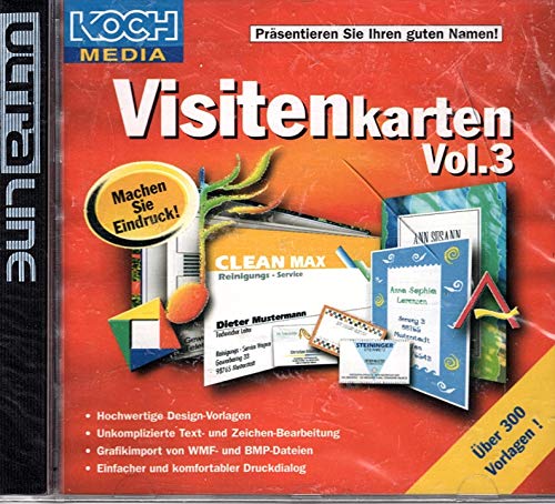 Ultraline. Visitenkarten 3. CD- ROM für Windows 95/98/2000 von Koch Media Deutschland