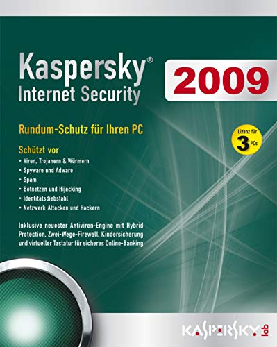 Kaspersky Internet Security 2009 (Lizenz für 3 PCs/DVD-Box) von Koch Media GmbH