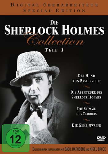 Die Sherlock Holmes Collection 1 ( Der Hund von Baskerville / Die Abenteuer des Sherlock Holmes / Die Stimme des Terrors / Die Geheimwaffe ) [4 DVDs] von Koch Media