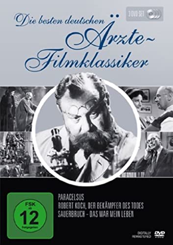 Die besten deutschen Ärzte-Filmklassiker (Paracelsus / Robert Koch, Der Bekämpfer des Todes / Sauerbruch - Das war mein Leben) [3 DVDs] von Koch Media