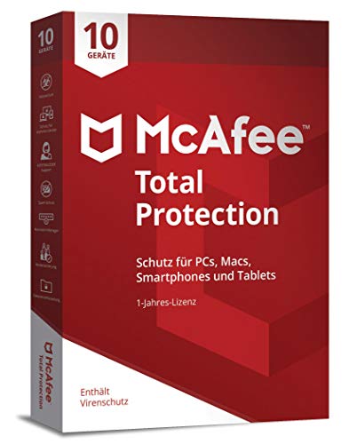 McAfee Total Protection 10 Device (Code in a Box) von Koch Media