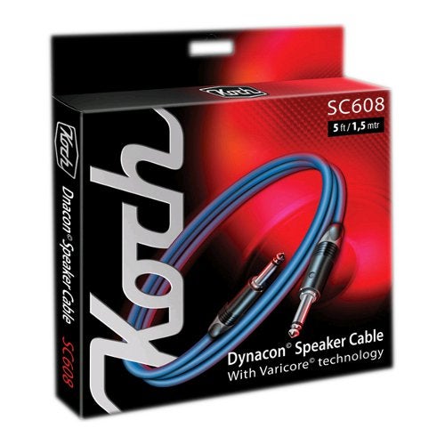 Koch SC608-3SS Dynacon Lautsprecherkabel, gerader Klinkenstecker, 1 m von Koch