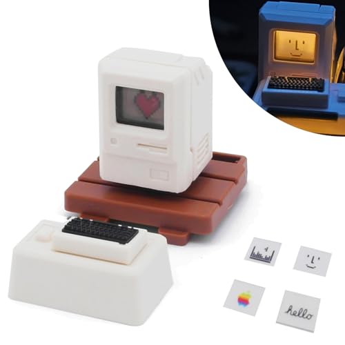 Benutzerdefinierte Tastenkappen Keycap Esc Gaming Retro 80s Custom Tastenkappen für Mechanische Geschenk für Freund Spiele-Liebhaber Cherry MX DIY Tastatur Keyboard Kompatibel mit Cherry Weiß von Kocris Casa