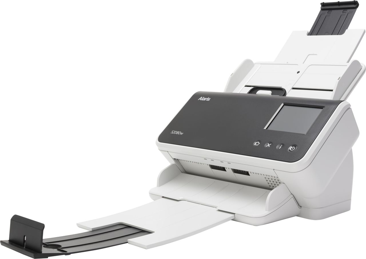 Alaris S2080w - Dokumentenscanner - 216 x 3000 mm - 600 dpi x 600 dpi - bis zu 80 Seiten/Min. (einfarbig) / bis zu 80 Seiten/Min. (Farbe) - automatischer Dokumenteneinzug (80 Blätter) - bis zu 8000 Scanvorgänge/Tag - LAN, Wi-Fi(n), USB 3.1 Gen 1 (1015189) von Kodak