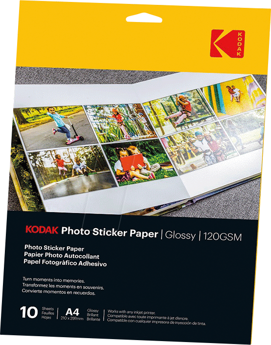 KODAK 3510645 - Fotopapier-Sticker, selbstklebend, 210 x 297 mm, 10 Blatt KODAK 3510645 - Fotopapier-Sticker, selbstklebend, 210 x 297 mm, 10 Blatt von Kodak