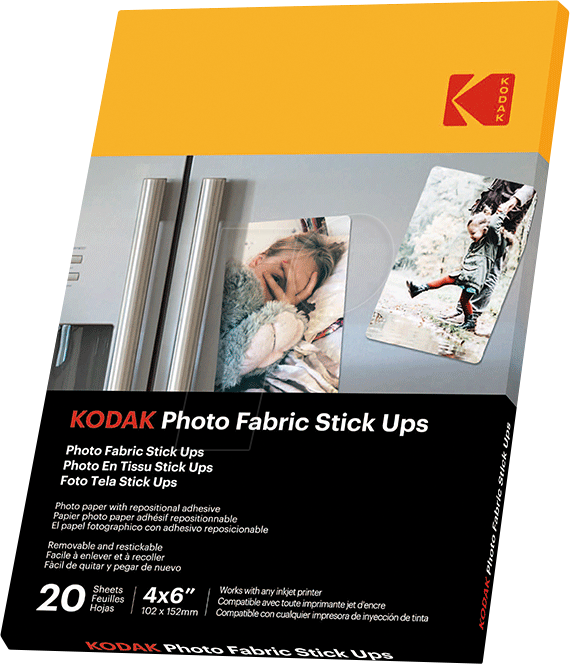 KODAK 9891059 - Fotopapier-Sticker, selbstklebend, 100 x 150 mm, 20 Blatt von Kodak