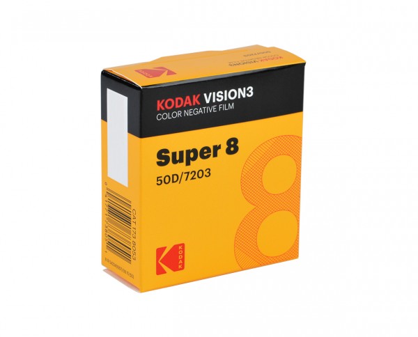 KODAK VISION3 50D-Farbnegativfilm 7203 | Kassette mit 15 m Super 8-Film von Kodak