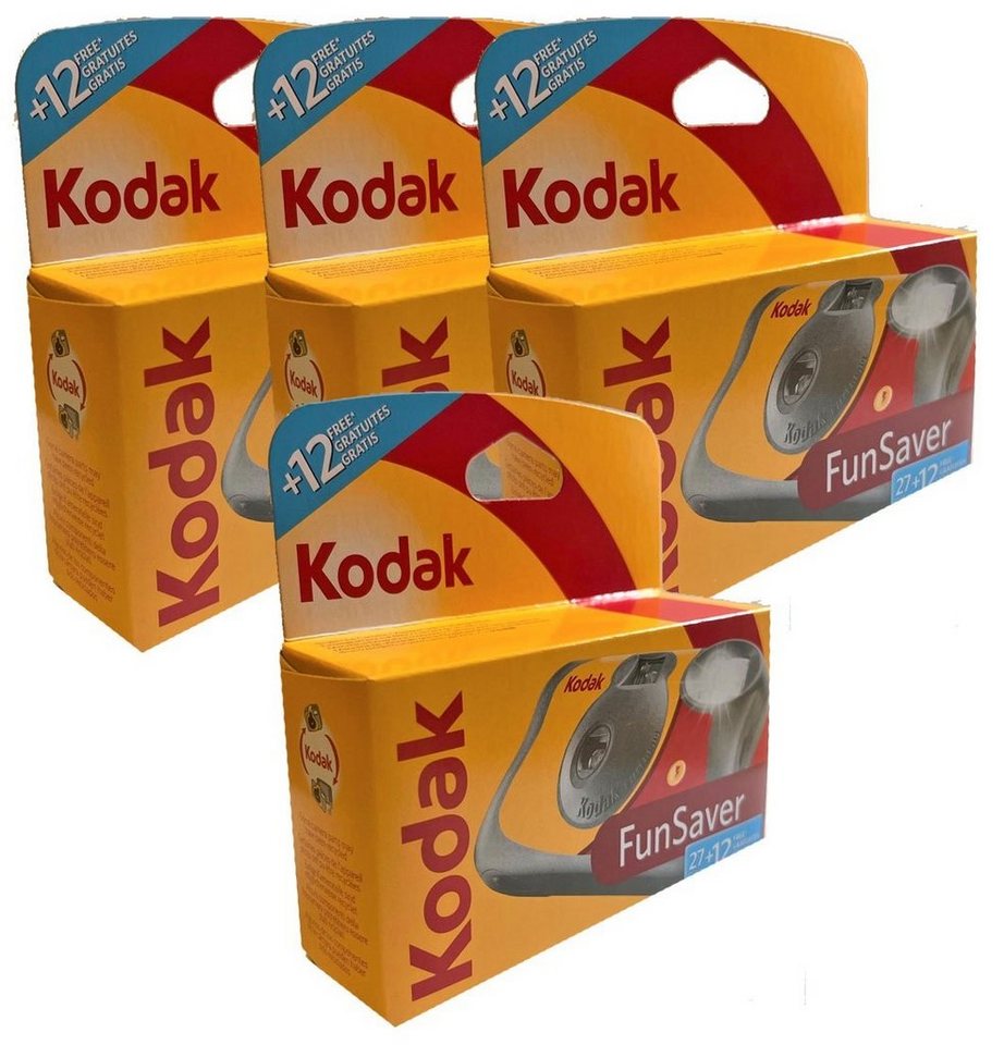 Kodak 4 x Einwegkamera Kodak Fun Saver 27+12 ISo 800 Einwegkamera von Kodak