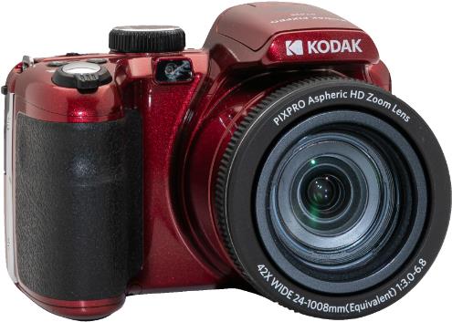 Kodak Astro Zoom AZ425 rot - Superzoom-Kamera Sensorgröße 1/2.3 20,68 Megapixel Full HD optischer Zoom 42 fach Gewicht (nur Gehäuse) 444 g Brennweite 4,3 - 180,6 mm (AZ425RD) von Kodak