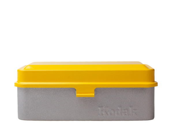 Kodak Filmdose 120/135 silber mit gelbem Deckel (für 8 Rollen 120 oder 10 Rollen 135 Filme) von Kodak