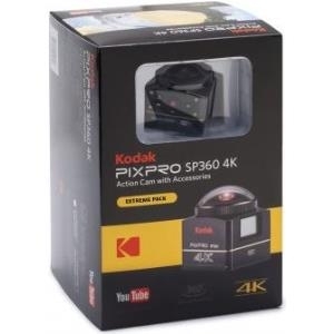 Kodak PIXPRO SP360 4K Extreme Pack Actionsport-Kamera 12,76 MP Full HD CMOS 25,4 / 2,33 mm (1 / 2.33) WLAN 102 g (4K-BK8) von Kodak