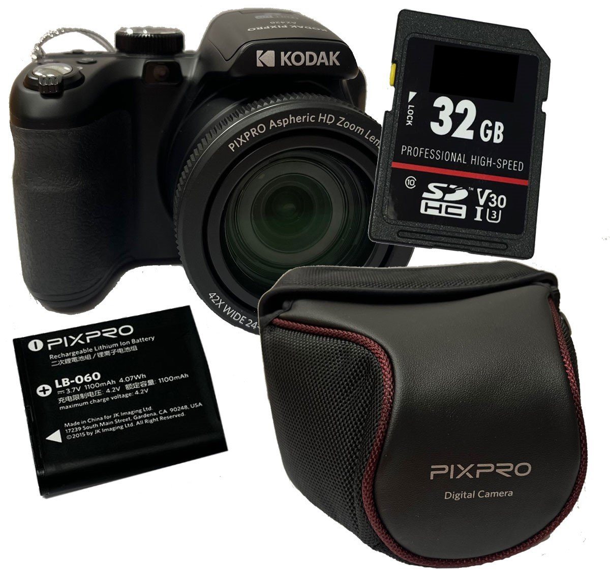 Kodak PixPro AZ426 schwarz Digitalkamera Set Kompaktkamera Kodak PixPro AZ426 schwarz Digitalkamera Set Kompaktkamera von Kodak