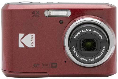 Kodak Pixpro FZ45 Friendly Zoom Digitalkamera 16 Megapixel Opt. Zoom: 4 x Rot Full HD Video, HDR-Vid von Kodak