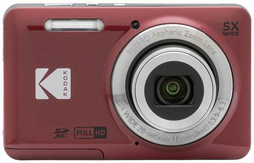 Kodak Pixpro FZ55 Friendly Zoom Digitalkamera 16 Megapixel Opt. Zoom: 5 x Rot Full HD Video, HDR-Vid von Kodak