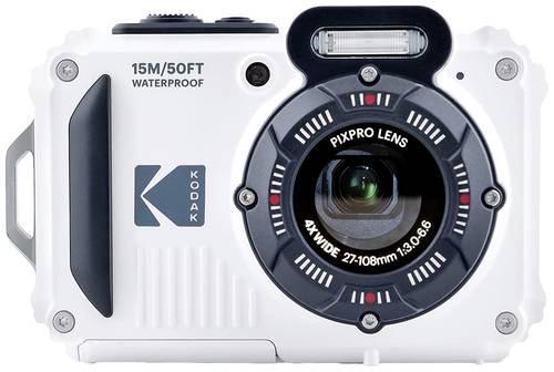 Kodak Pixpro WPZ2WH Digitalkamera 15 Megapixel Opt. Zoom: 4 x Weiß inkl. Akku, inkl. Blitzgerät Bi von Kodak