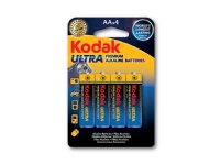 Kodak Ultra Premium Mignon Batterie (AA), 4 Stück, Einwegbatterie, AA, Alkali, 1,5 V, 4 Stück(e), Cd (cadmium), Hg (Quecksilber) von Kodak