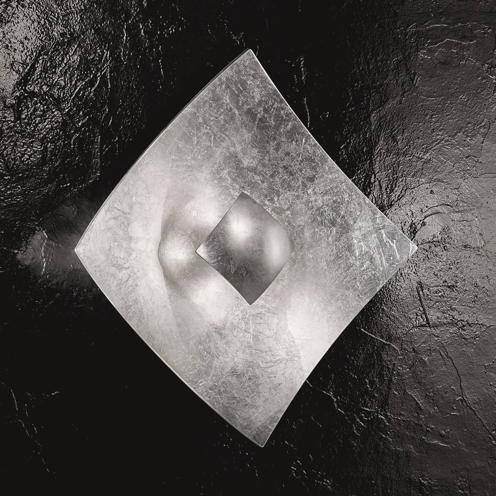 Wandleuchte Quadrangolo in Silber, 50 x 50 cm Wandleuchte Quadrangolo in Silber, 50 x 50 cm von Kögl