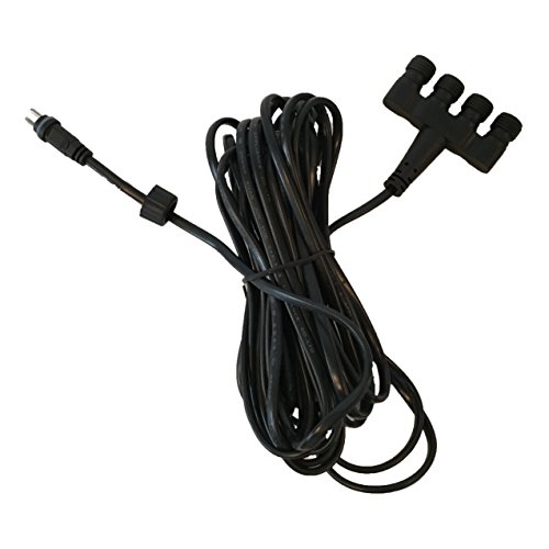 Köhko 12V 4-Fach-Verteiler (IP44) mit 50cm Anschlusskabel für Außenbereich oder Unter Wasser - geeignet für Sringbrunnen Pumpe LED-Beleuchtung Lichterkette 29014 von Köhko