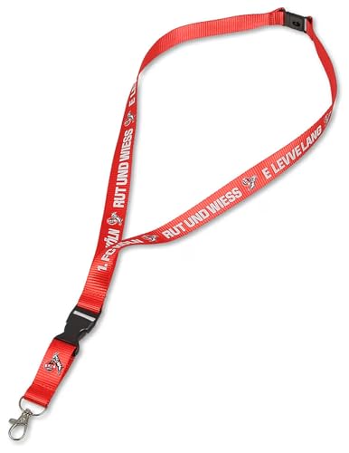 1. FC Köln Schlüsselband - E LEVVE LANG - rot Logo Lanyard - plus Lesezeichen I love Köln von Köln Cologne