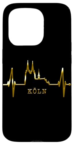 Köln Skyline Herzschlag Kölner Dom Kölsch Liebe I Love Köln Hülle für iPhone 15 Pro von Köln Outfits Für Echte Kölner Zu Karneval In Kölle