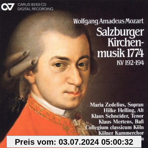 Salzburger Kirchenmusik 1774 von Kölner Kammerchor