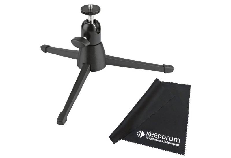König & Meyer K&M 19783 Kamera-Tisch Stativ Tripod mit Tuch Kamerastativ (mit Mikrofasertuch) von König & Meyer