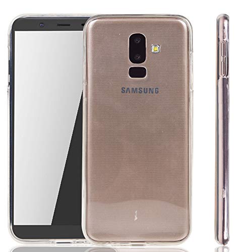 König Design 360 Grad Hülle kompatibel mit Samsung Galaxy J8 2018 Full Cover vorne hinten Handyhülle Dünn Ganzkörper Case Silikon Etui - Transparent König Design 360 Grad Hülle kompatibel mit Samsung Galaxy J8 2018 Full Cover vorne hinten Handyhülle Dünn Ganzkörper Case Silikon Etui - Transparent von König Design