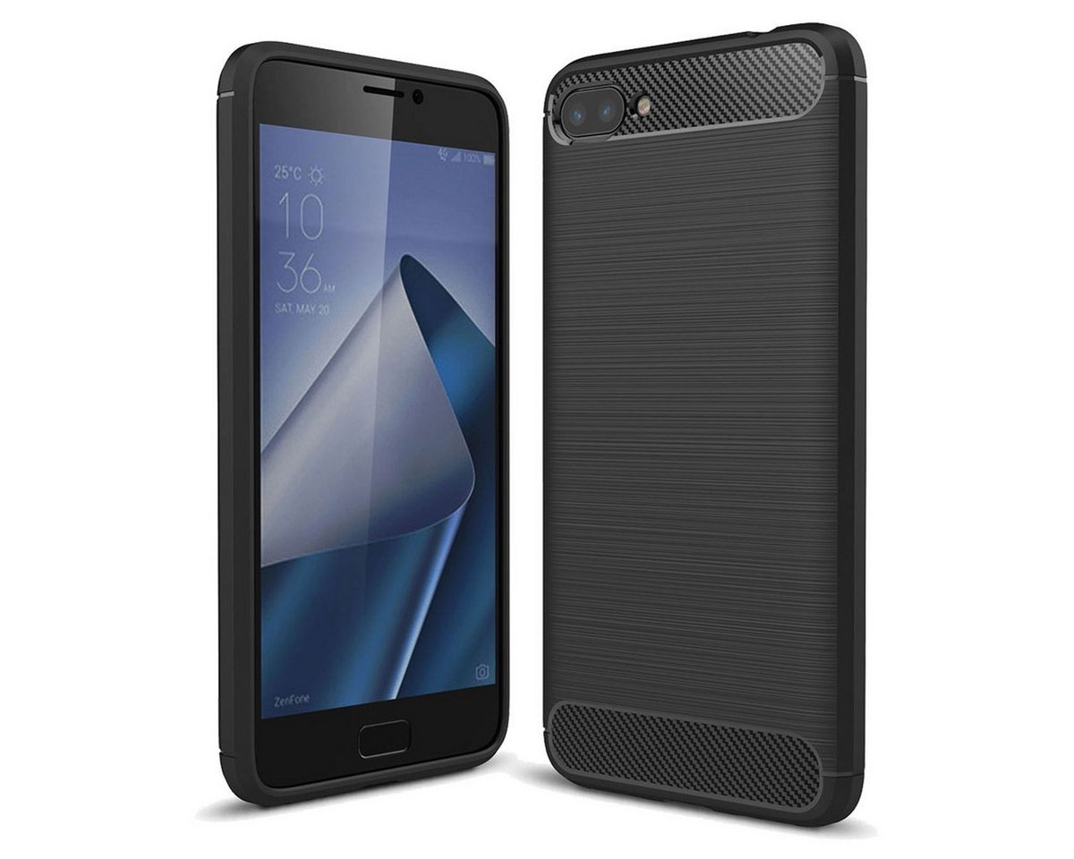 König Design Handyhülle ASUS Zenfone 4 Max ZC554KL, ASUS Zenfone 4 Max ZC554KL Handyhülle Carbon Optik Backcover Schwarz König Design Handyhülle ASUS Zenfone 4 Max ZC554KL, ASUS Zenfone 4 Max ZC554KL Handyhülle Carbon Optik Backcover Schwarz von König Design