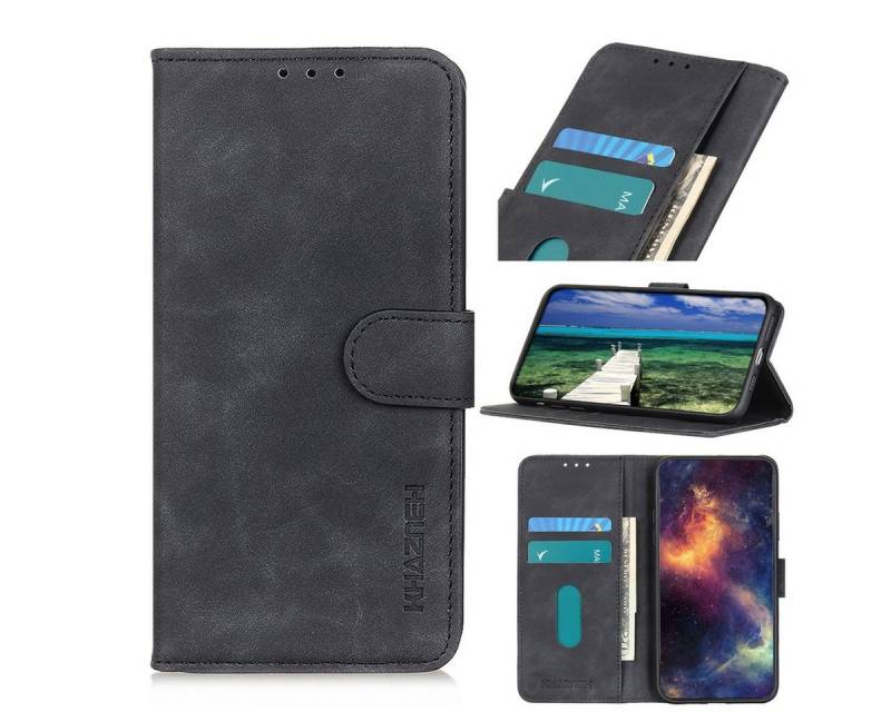 König Design Handyhülle ASUS Zenfone 9, Schutzhülle Schutztasche Case Cover Etuis Wallet Klapptasche Bookstyle von König Design