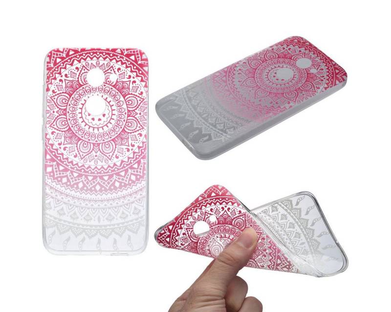 König Design Handyhülle Alcatel A3 XL, Alcatel A3 XL Handyhülle Backcover Rosa von König Design