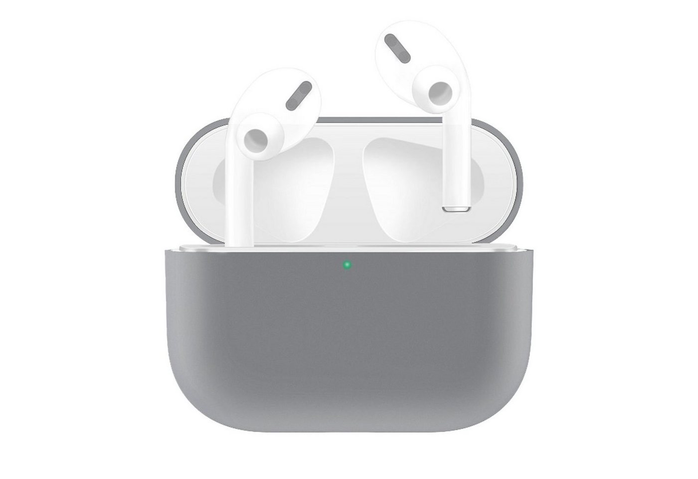 König Design Handyhülle Apple AirPods Pro, Schutzhülle für Apple AirPods Pro Handy Hülle Silikon Tasche Case Cover Grau König Design Handyhülle Apple AirPods Pro, Schutzhülle für Apple AirPods Pro Handy Hülle Silikon Tasche Case Cover Grau von König Design
