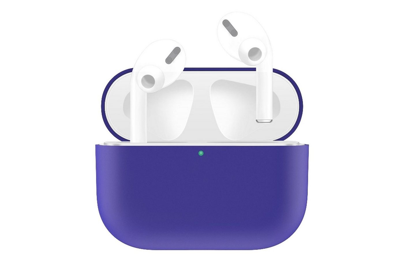 König Design Handyhülle Apple AirPods Pro, Schutzhülle für Apple AirPods Pro Handy Hülle Silikon Tasche Case Cover Violett von König Design