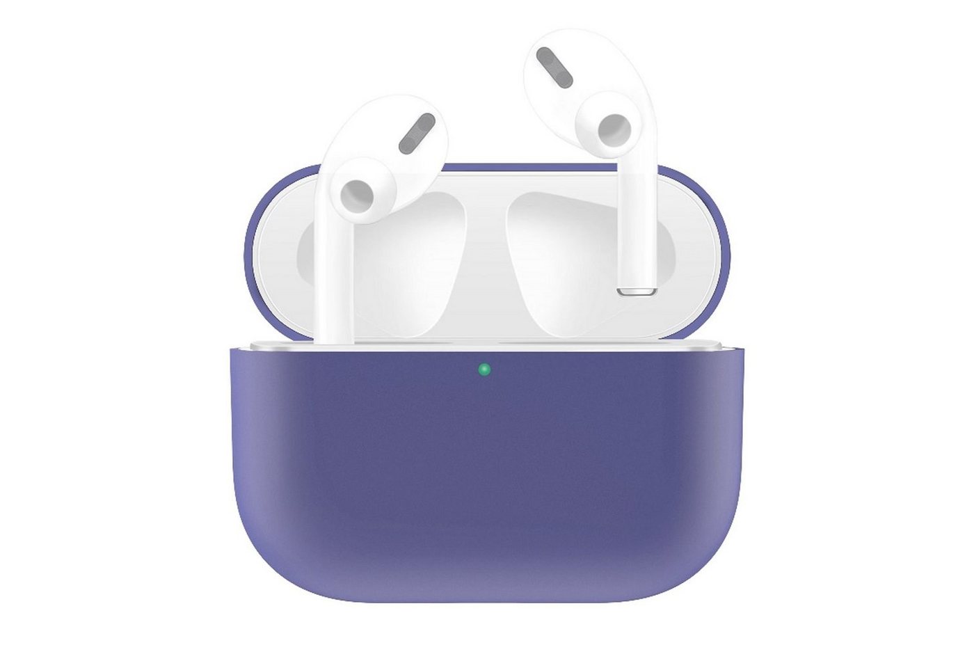 König Design Handyhülle Apple AirPods Pro, Schutzhülle für Apple AirPods Pro Handy Hülle Silikon Tasche Case Cover Violett von König Design