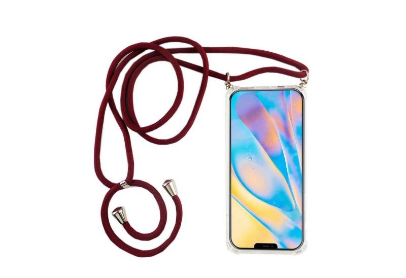 König Design Handyhülle Apple IPhone 12 / 12 Pro, Apple IPhone 12 / 12 Pro Handykette Handyhülle Umhängetasche Transparent von König Design
