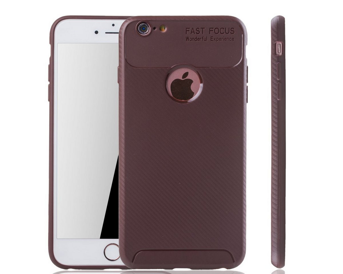 König Design Handyhülle Apple IPhone 6 Plus / 6s Plus, Apple IPhone 6 Plus / 6s Plus Handyhülle Backcover Braun von König Design