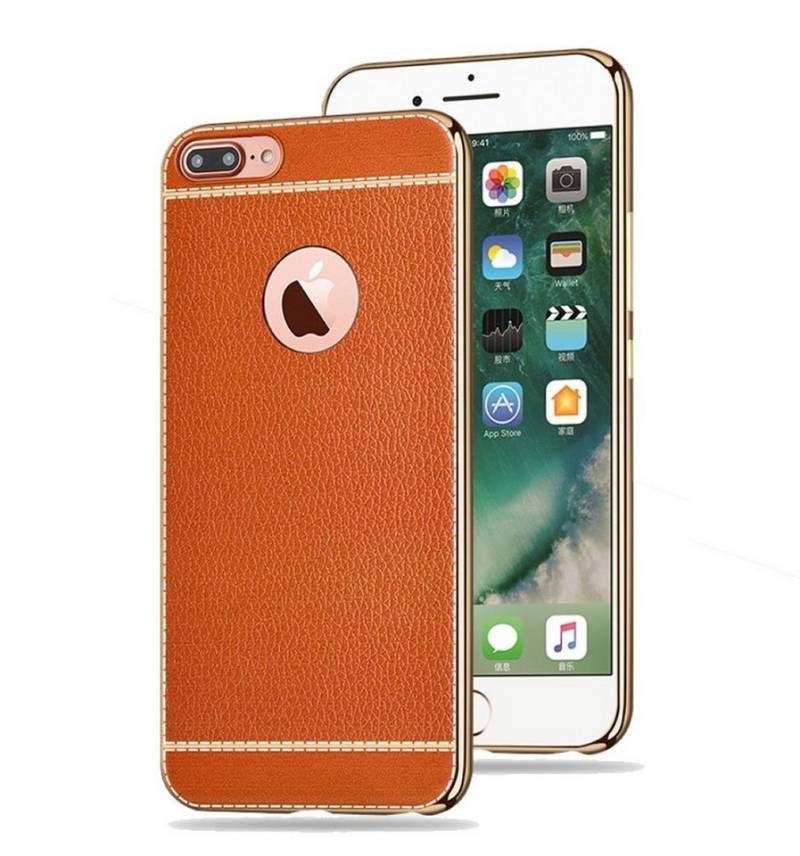 König Design Handyhülle Apple IPhone 6 Plus / 6s Plus, Apple IPhone 6 Plus / 6s Plus Handyhülle Backcover Braun von König Design
