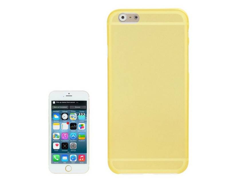 König Design Handyhülle Apple IPhone 6 Plus / 6s Plus, Apple IPhone 6 Plus / 6s Plus Handyhülle Backcover Gelb von König Design