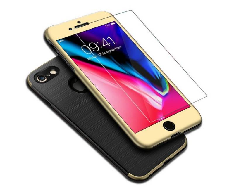 König Design Handyhülle Apple IPhone 6 Plus / 6s Plus, Apple IPhone 6 Plus / 6s Plus Handyhülle Backcover Gold von König Design