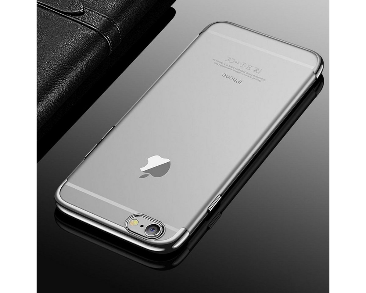 König Design Handyhülle Apple IPhone 6 Plus / 6s Plus, Apple IPhone 6 Plus / 6s Plus Handyhülle Backcover Silber von König Design
