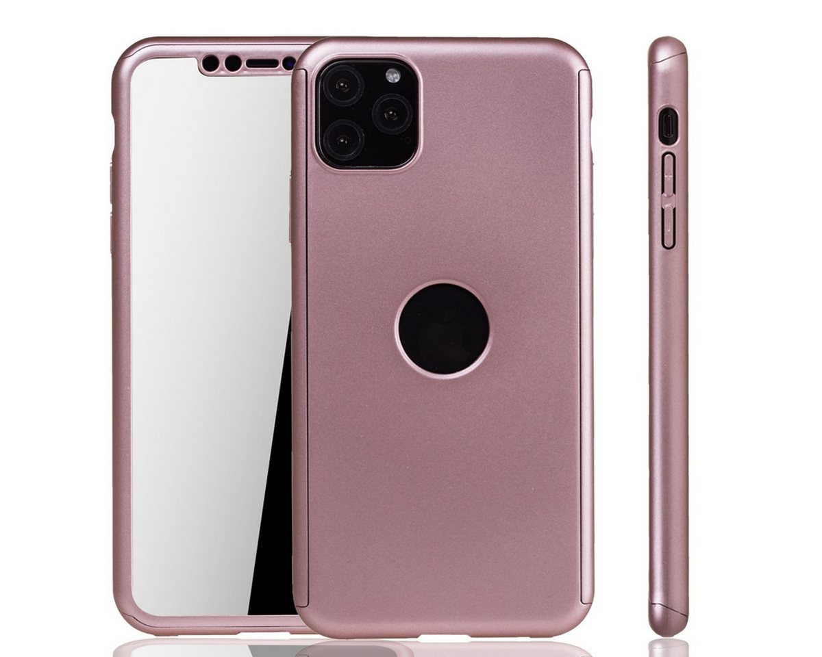 König Design Handyhülle Apple iPhone 11 Pro, Apple iPhone 11 Pro Handyhülle 360 Grad Schutz Full Cover Rosa von König Design