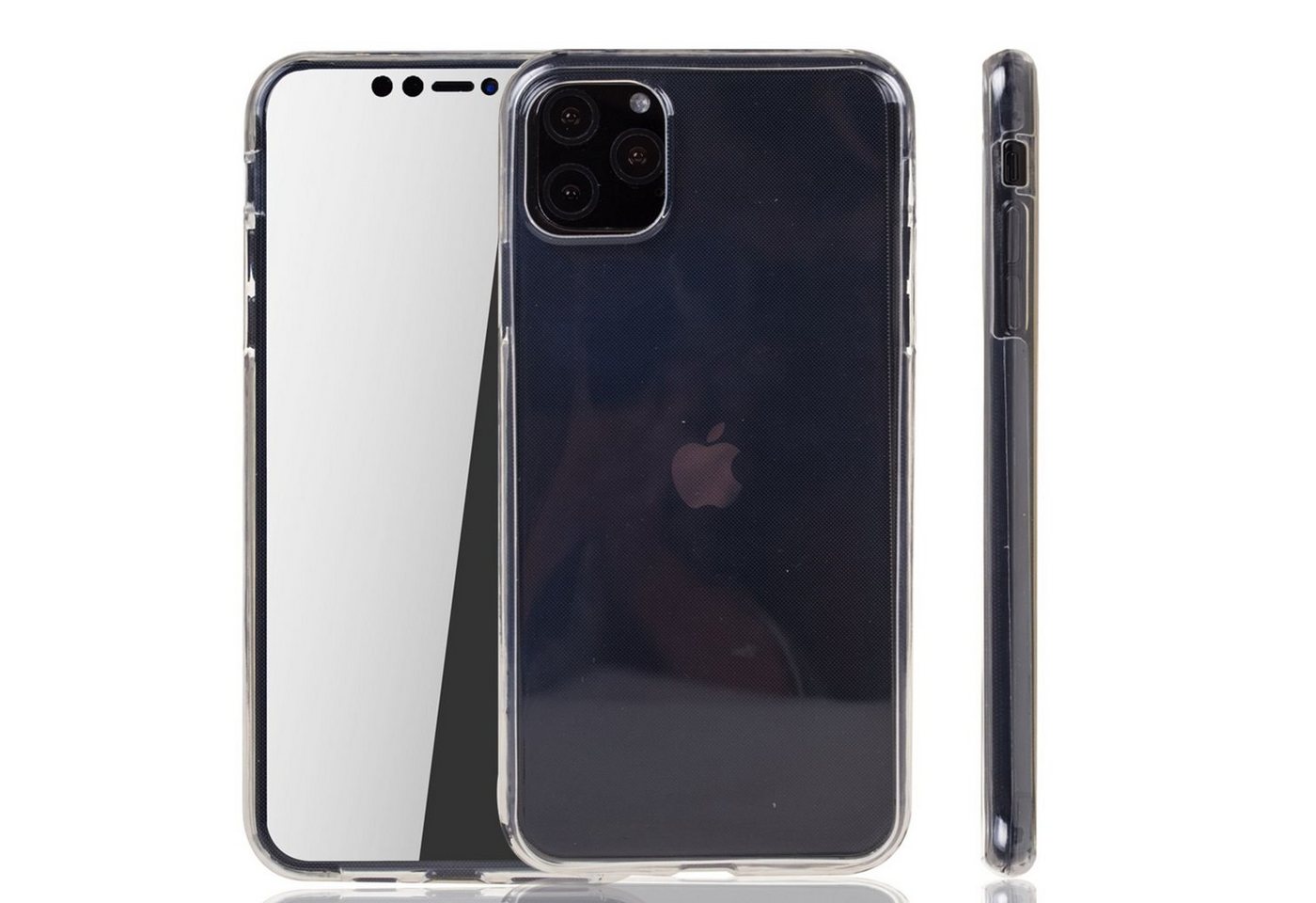 König Design Handyhülle Apple iPhone 11 Pro, Apple iPhone 11 Pro Handyhülle Full-Cover 360 Grad Full Cover Transparent von König Design