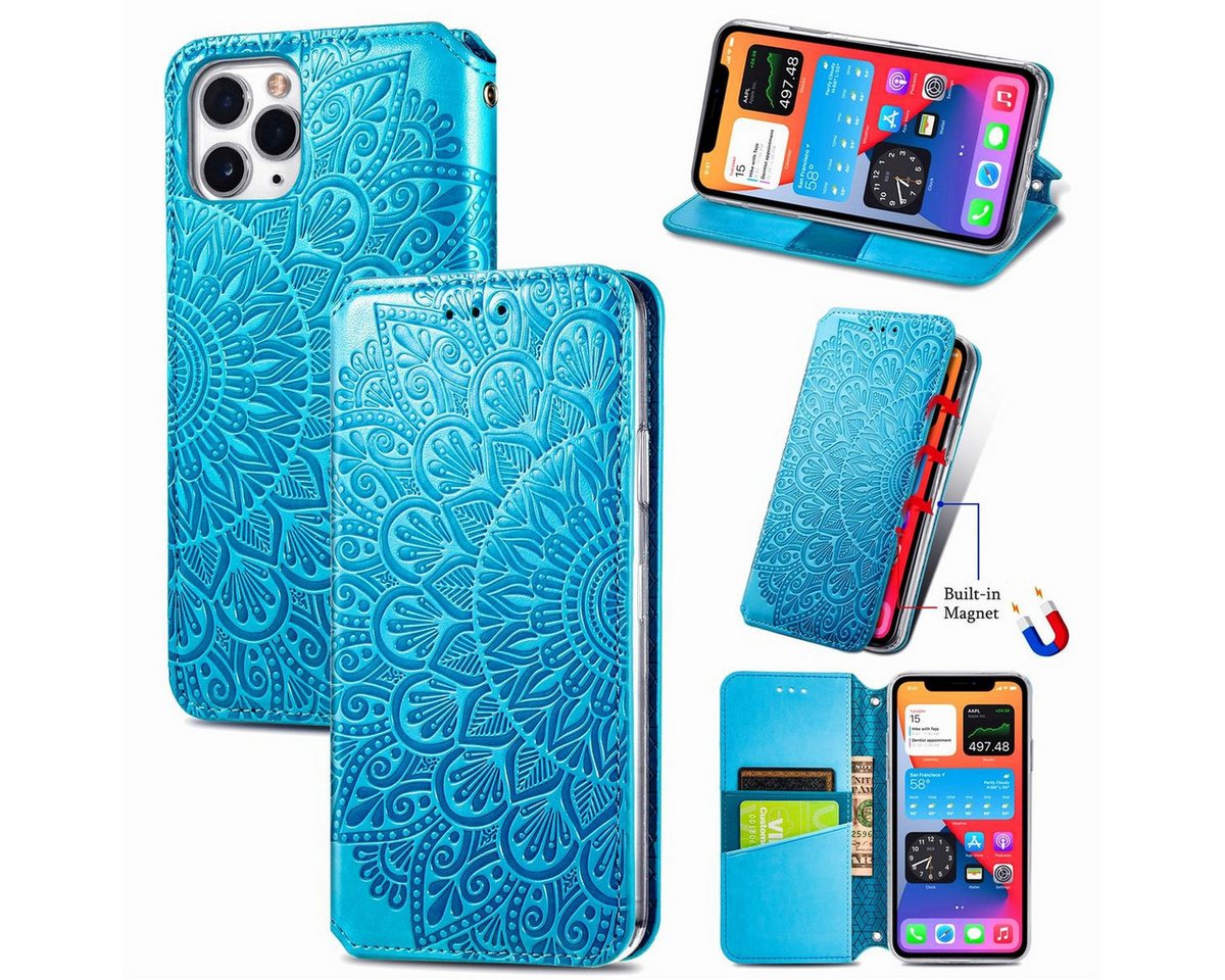 König Design Handyhülle Apple iPhone 11 Pro, Schutzhülle Schutztasche Case Cover Etuis Wallet Klapptasche Bookstyle König Design Handyhülle Apple iPhone 11 Pro, Schutzhülle Schutztasche Case Cover Etuis Wallet Klapptasche Bookstyle von König Design