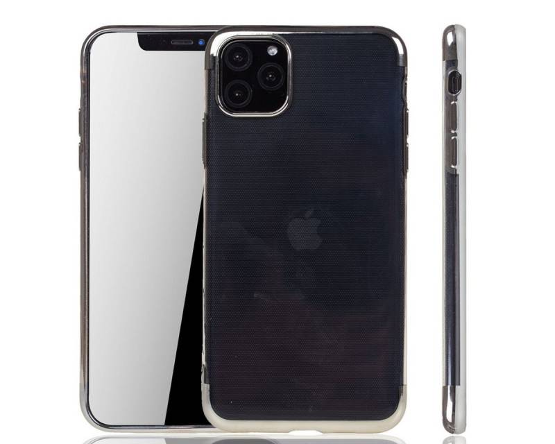 König Design Handyhülle Apple iPhone 11 Pro Max, Apple iPhone 11 Pro Max Handyhülle Bumper Backcover Silber von König Design