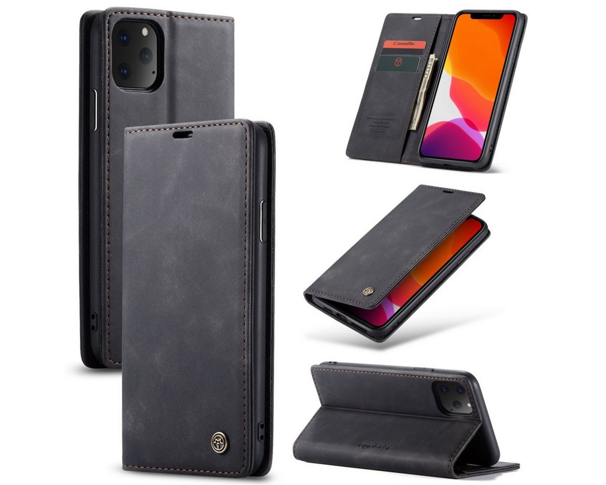 König Design Handyhülle Apple iPhone 11 Pro Max, Schutzhülle Schutztasche Case Cover Etuis Wallet Klapptasche Bookstyle König Design Handyhülle Apple iPhone 11 Pro Max, Schutzhülle Schutztasche Case Cover Etuis Wallet Klapptasche Bookstyle von König Design