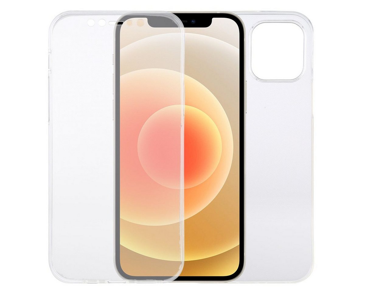 König Design Handyhülle Apple iPhone 12, Apple iPhone 12 Handyhülle Full-Cover 360 Grad Full Cover Transparent von König Design