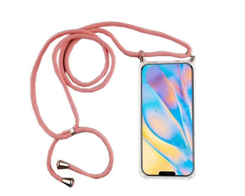 König Design Handyhülle Apple iPhone 12 Mini, Apple iPhone 12 Mini Handykette Handyhülle Umhängetasche Transparent von König Design