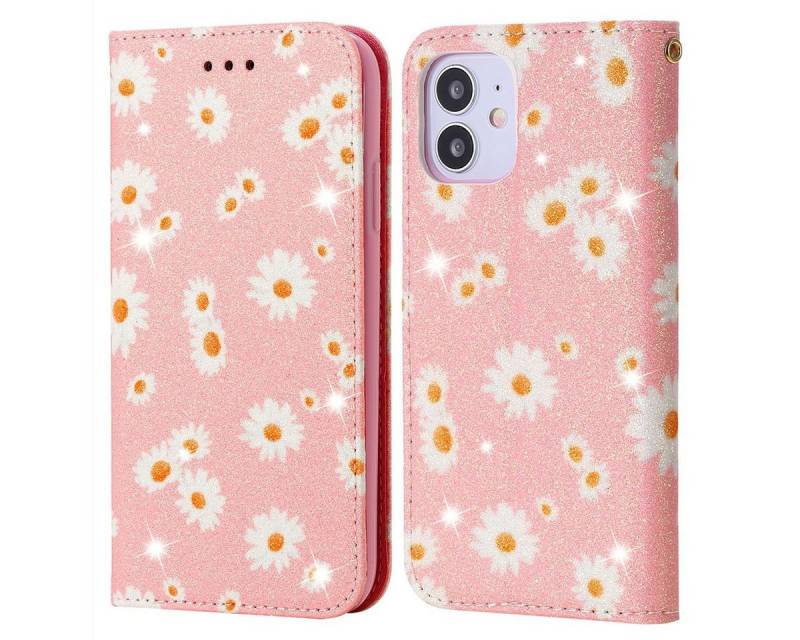König Design Handyhülle Apple iPhone 12 Mini, Schutzhülle Schutztasche Case Cover Etuis Wallet Klapptasche Bookstyle von König Design
